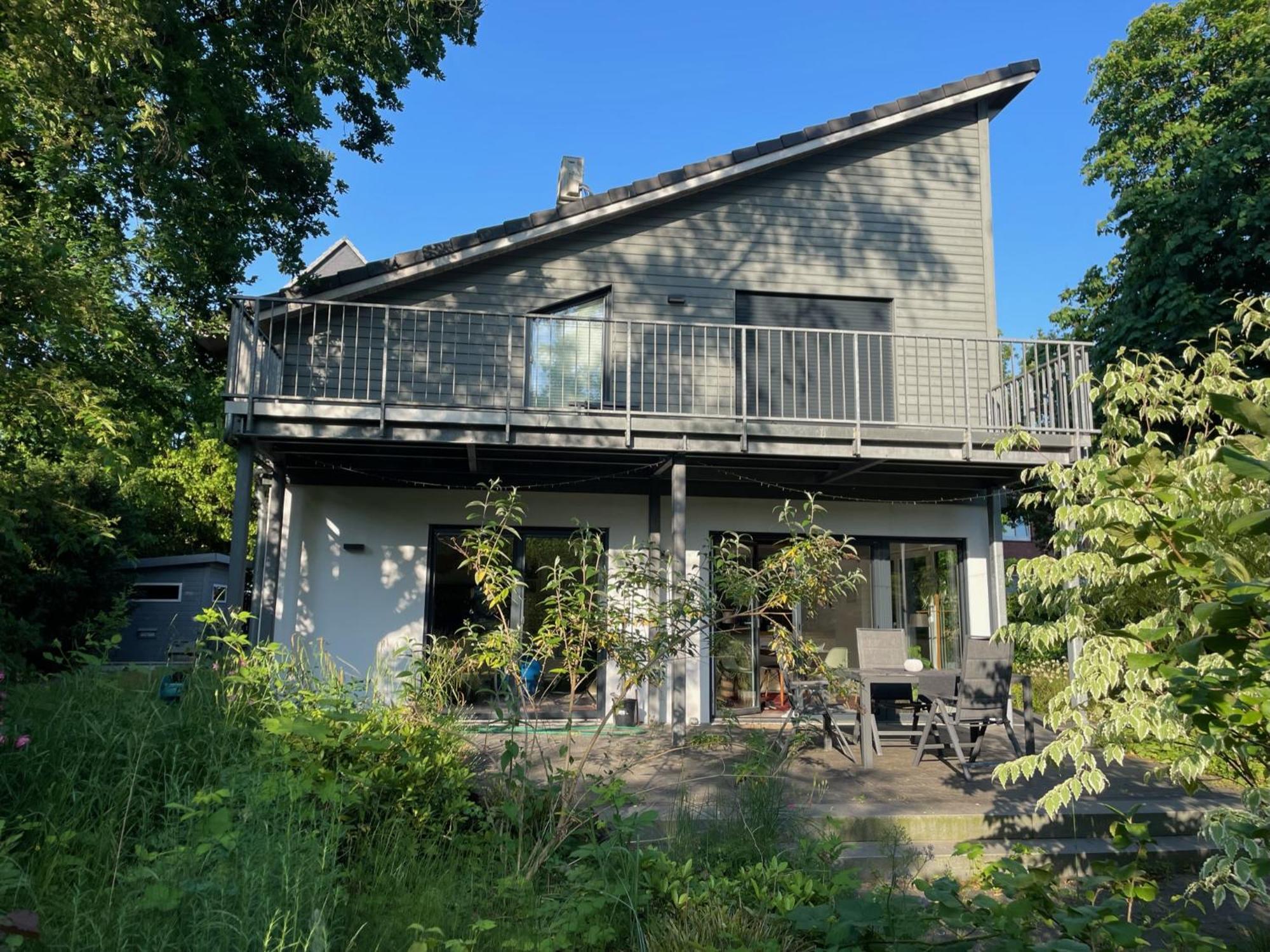 Modernes Holzhaus Im Skandinavischen Stil Mit Sauna, Garten Und 2 Katzen Нордерщед Екстериор снимка